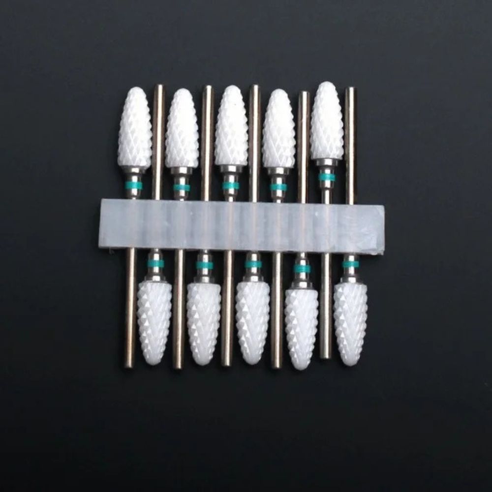 Ceramic Nail Drill Bits Set 10pcs for Manicure Pedicure Tool