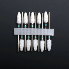 Ceramic Nail Drill Bits Set 10pcs for Manicure Pedicure Tool