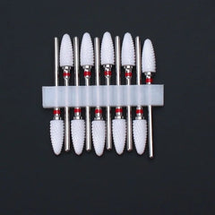 Ceramic Nail Drill Bits Set 10pcs for Manicure Pedicure Tool