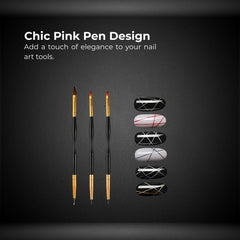 Chic Nail Art Stamp Pen Set 9D Daisy Star Heart DIY