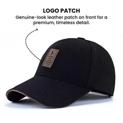 Classic Curved Baseball Cap — Leather Patch