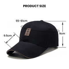 Classic Curved Baseball Cap — Leather Patch