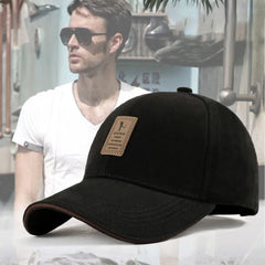 Classic Curved Baseball Cap — Leather Patch