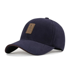 Classic Curved Baseball Cap — Leather Patch