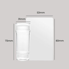 Clear Jelly Nail Stamper Set with Plates for Nail Art