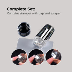 Clear Jelly Nail Stamper Set with Plates for Nail Art