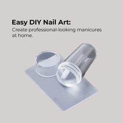Clear Jelly Nail Stamper Set with Plates for Nail Art