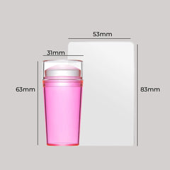 Clear Jelly Nail Stamper Set with Plates for Nail Art