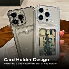 Clear Wallet Case for iPhone 16 15 14 Pro Max