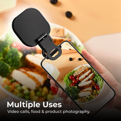 Pocket Clip-On Selfie Ring Light — USB-C Rechargeable
