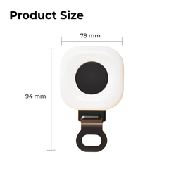 Pocket Clip-On Selfie Ring Light — USB-C Rechargeable