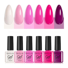 Coffee Series Gel Nail Polish Set - 6pcs UV Manicure Kit
