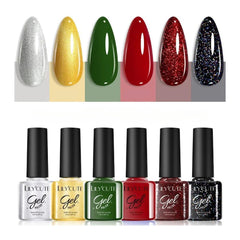 Coffee Series Gel Nail Polish Set - 6pcs UV Manicure Kit