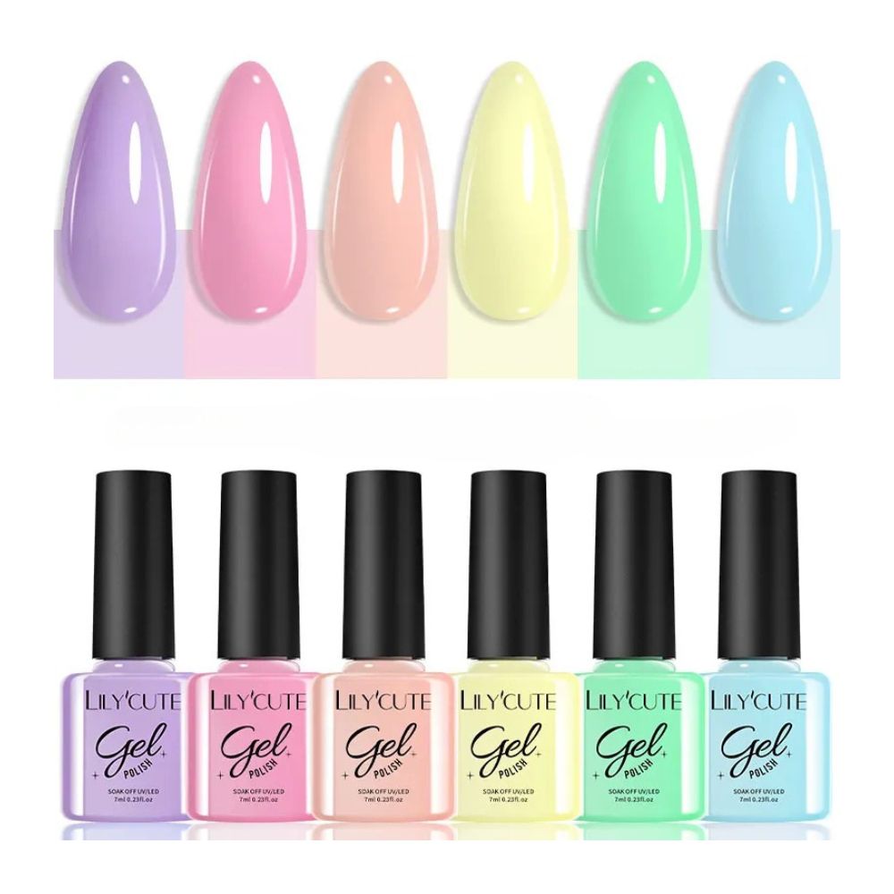 125-Color Salon Gel Nail Polish Set — Long-Lasting UV/LED