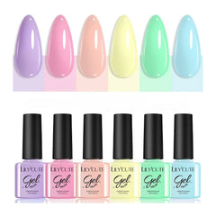 Coffee Series Gel Nail Polish Set - 6pcs UV Manicure Kit