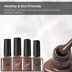 Coffee Series Gel Nail Polish Set - 6pcs UV Manicure Kit