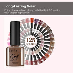Coffee Series Gel Nail Polish Set - 6pcs UV Manicure Kit