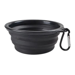 Collapsible Silicone Pet Travel Bowl with Clip