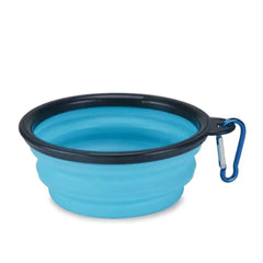 Collapsible Silicone Pet Travel Bowl with Clip