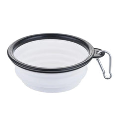 Collapsible Silicone Pet Travel Bowl with Clip