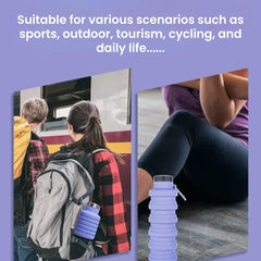 Collapsible Silicone Water Bottle | Folding Travel
