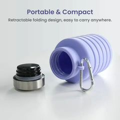 Collapsible Silicone Water Bottle | Folding Travel