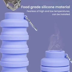 Collapsible Silicone Water Bottle | Folding Travel