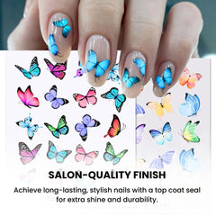 Colorful 3D Nail Stickers Gold Ink Marble Art for DIY