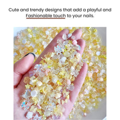 Colorful Resin Nail Charms 3D Kawaii Set – 50pcs DIY Kit