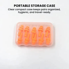 Colorful Reusable Silicone Ear Plugs with Travel Case - storage