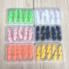 Colorful Reusable Silicone Ear Plugs with Travel Case