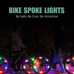 Colorful LED Bike Wheel Spoke Light Waterproof Flash Lamp