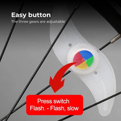 Colorful LED Bike Wheel Spoke Light Waterproof Flash Lamp