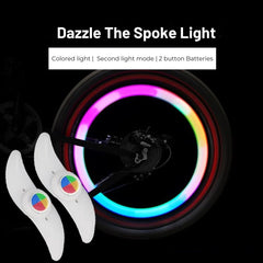 Colorful LED Bike Wheel Spoke Light Waterproof Flash Lamp