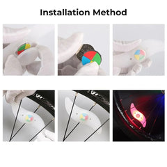 Colorful LED Bike Wheel Spoke Light Waterproof Flash Lamp