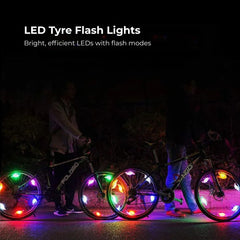 Colorful LED Bike Wheel Spoke Light Waterproof Flash Lamp