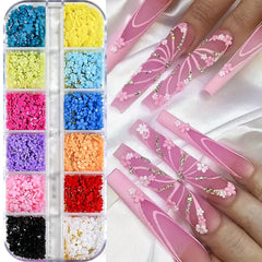 Colorful Resin Bow Nail Charms – 3D DIY Art Set of 12