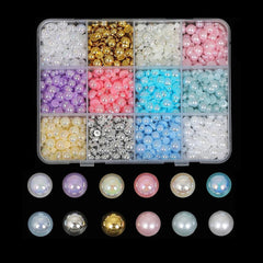 Colorful Resin Bow Nail Charms – 3D DIY Art Set of 12