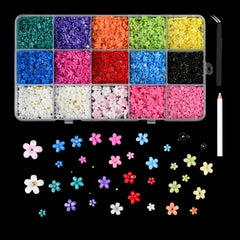 Colorful Resin Bow Nail Charms – 3D DIY Art Set of 12