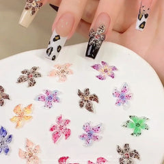 Colorful Resin Nail Charms 3D Kawaii Set – 50pcs DIY Kit