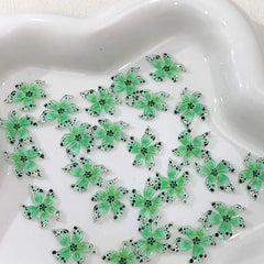 Colorful Resin Nail Charms 3D Kawaii Set – 50pcs DIY Kit