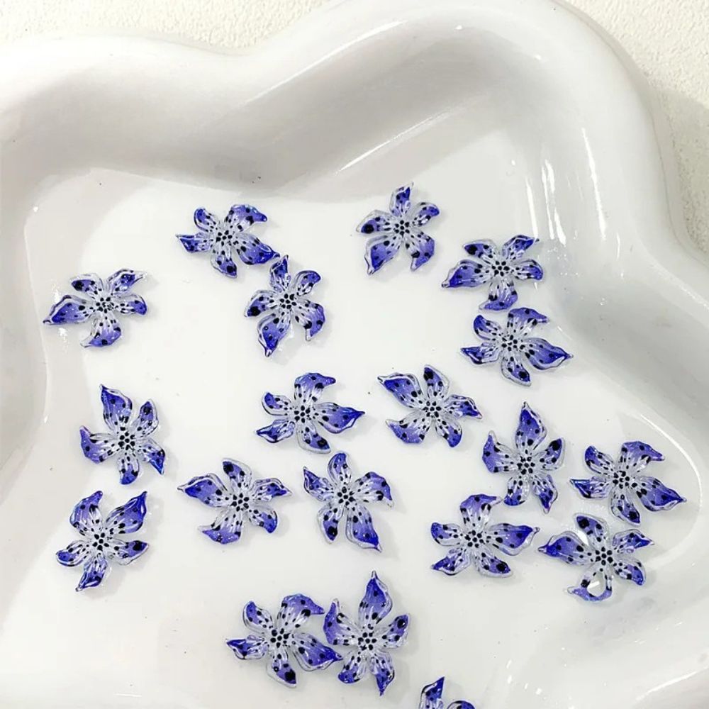 Colorful Resin Nail Charms 3D Kawaii Set – 50pcs DIY Kit