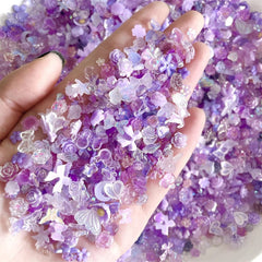 Colorful Resin Nail Charms 3D Kawaii Set – 50pcs DIY Kit