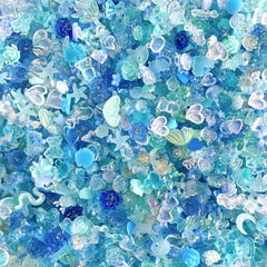 Colorful Resin Nail Charms 3D Kawaii Set – 50pcs DIY Kit