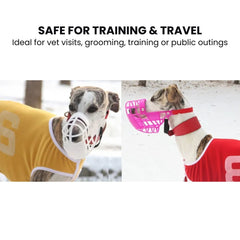 Comfort-Fit Dog Basket Muzzle — Adjustable, Breathable