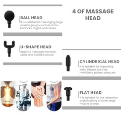 Compact Deep Tissue Massage Gun — Quiet Percussion