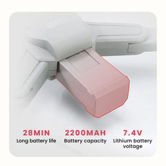 Compact Foldable Camera Drone — Fixed-Height Hover, Modular Battery