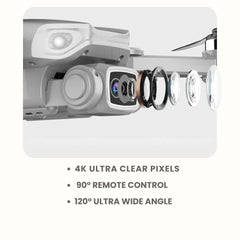 Compact Foldable Camera Drone — Fixed-Height Hover, Modular Battery