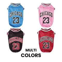 Chicago 23 Pet Jersey — Small Dog & Cat Sports Tee
