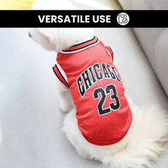 Chicago 23 Pet Jersey — Small Dog & Cat Sports Tee